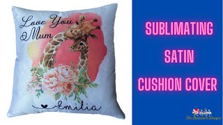 How to sublimate satin cushion/ pillow cover. Sublimation for beginners