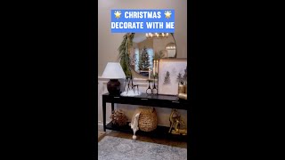 GORGEOUS console table decor idea 🎄 Christmas decorate with me