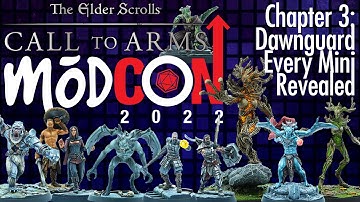 The Elder Scrolls: Call to Arms - Chapter 3: Dawnguard - Every Mini Revealed! - ModCon 2022