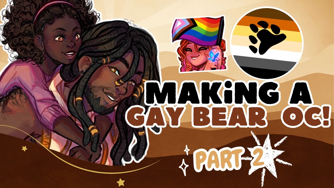 Turning the Bear into a wolf daddy oc [Part 2] ✧°｡ Queer OC Real Time Draw Wth Me