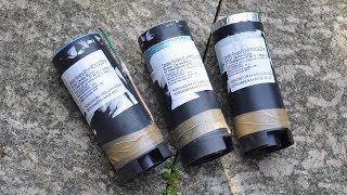 3X 60Mm Singleshot Screamers Green Red Blue