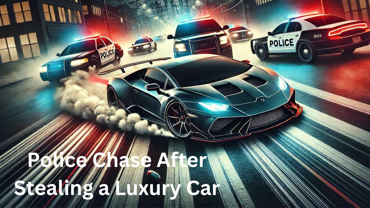 Intense Police Chase After Stealing a Luxury Car! - YouTube