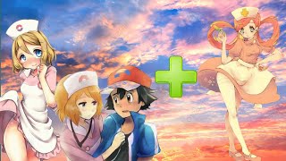 Pokegirls in Nurse Dress Mode😠😥|| Pokemon Anime status #pokemon #cartoon