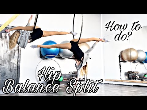 Hip Balance Split - How to do? | Aerial Lyra Lesson for beginners and intermediate level