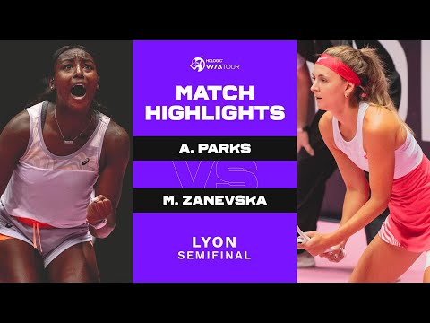 Alycia Parks vs. Maryna Zanevska | 2023 Lyon Semifinal | WTA Match Highlights