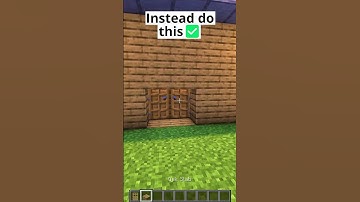 Stop Using Doors in Minecraft❌ #shorts