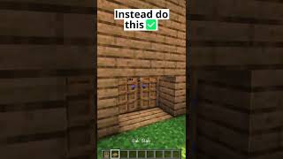 Stop Using Doors in Minecraft❌ #shorts screenshot 5