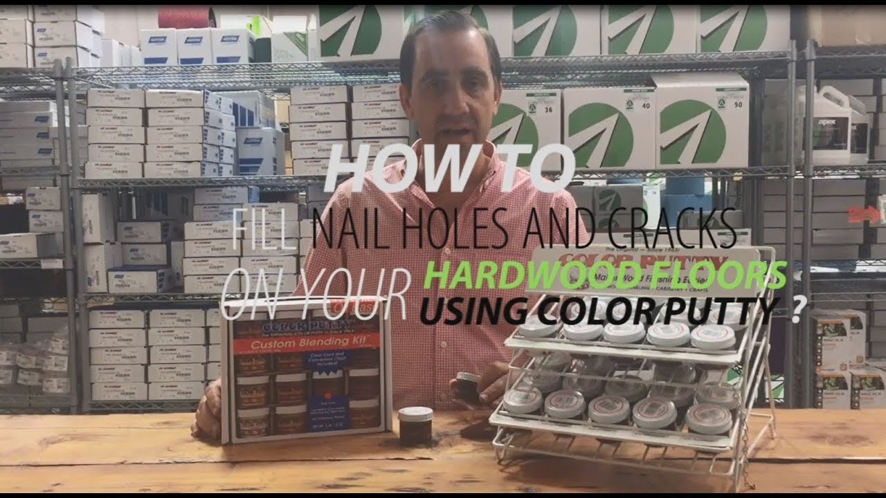 How to fill nail holes and cracks on your hardwood floors? YouTube