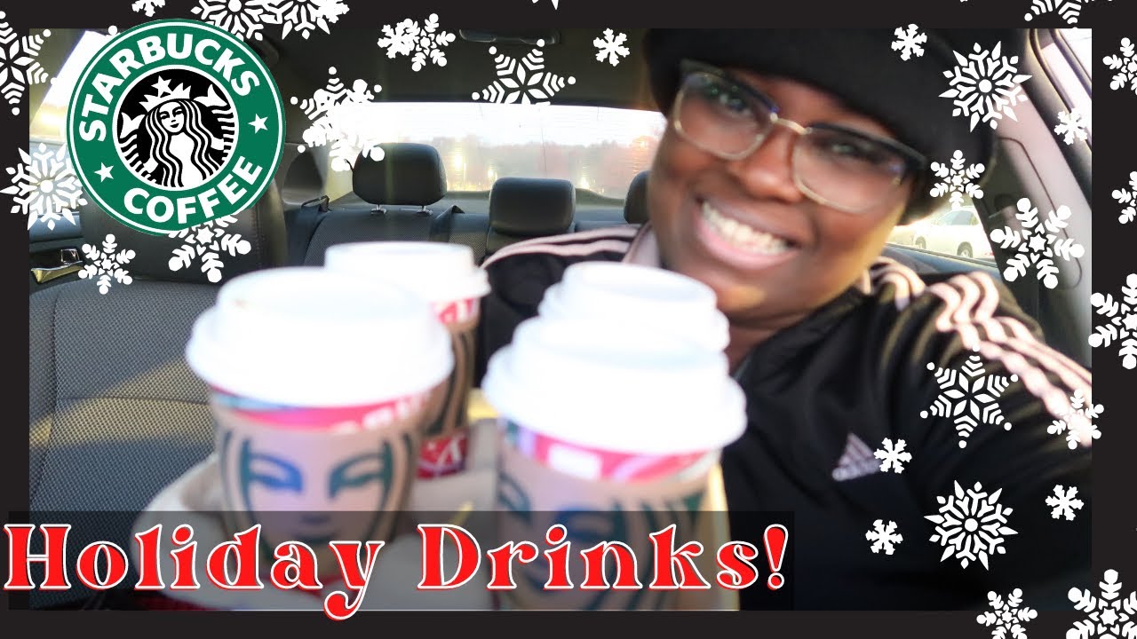 TRYING STARBUCKS NEW HOLIDAY DRINKS TASTE TEST 2021!!!