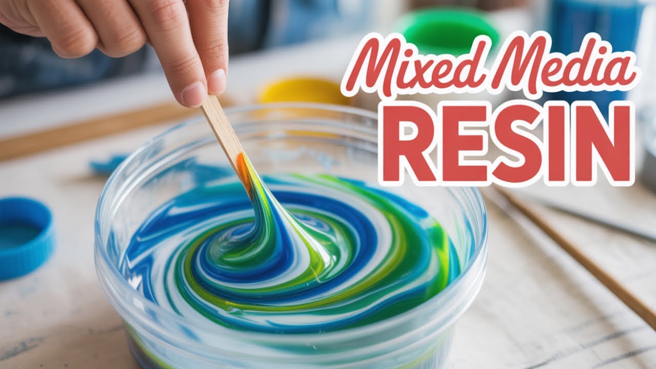 Don't Miss Out on this EPIC MIXED MEDIA Resin Creation!
