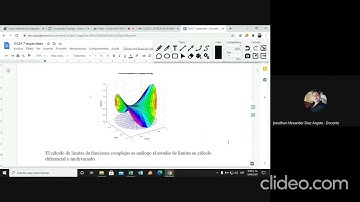 LIMITES FUNCIONES DE VARIABLE COMPLEJA CLASE EN VIVO