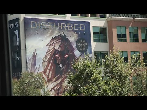 Disturbed - "Immortalized" Building Sign