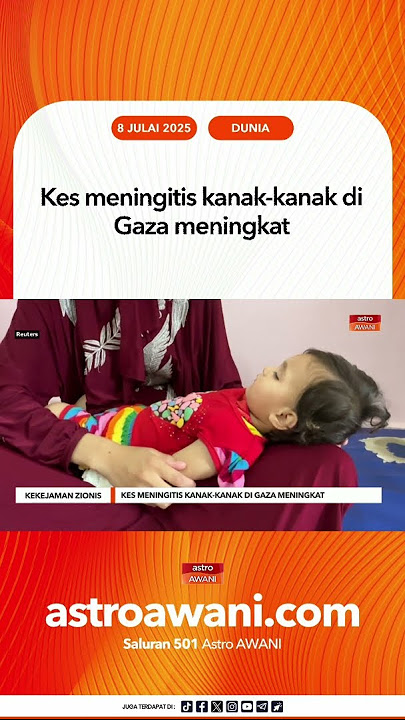 Kes meningitis kanak-kanak di Gaza meningkat