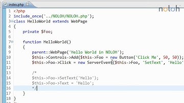 NOLOH PHP Framework: Part 4/7 - Events - Using sources other than $this in ServerEvents