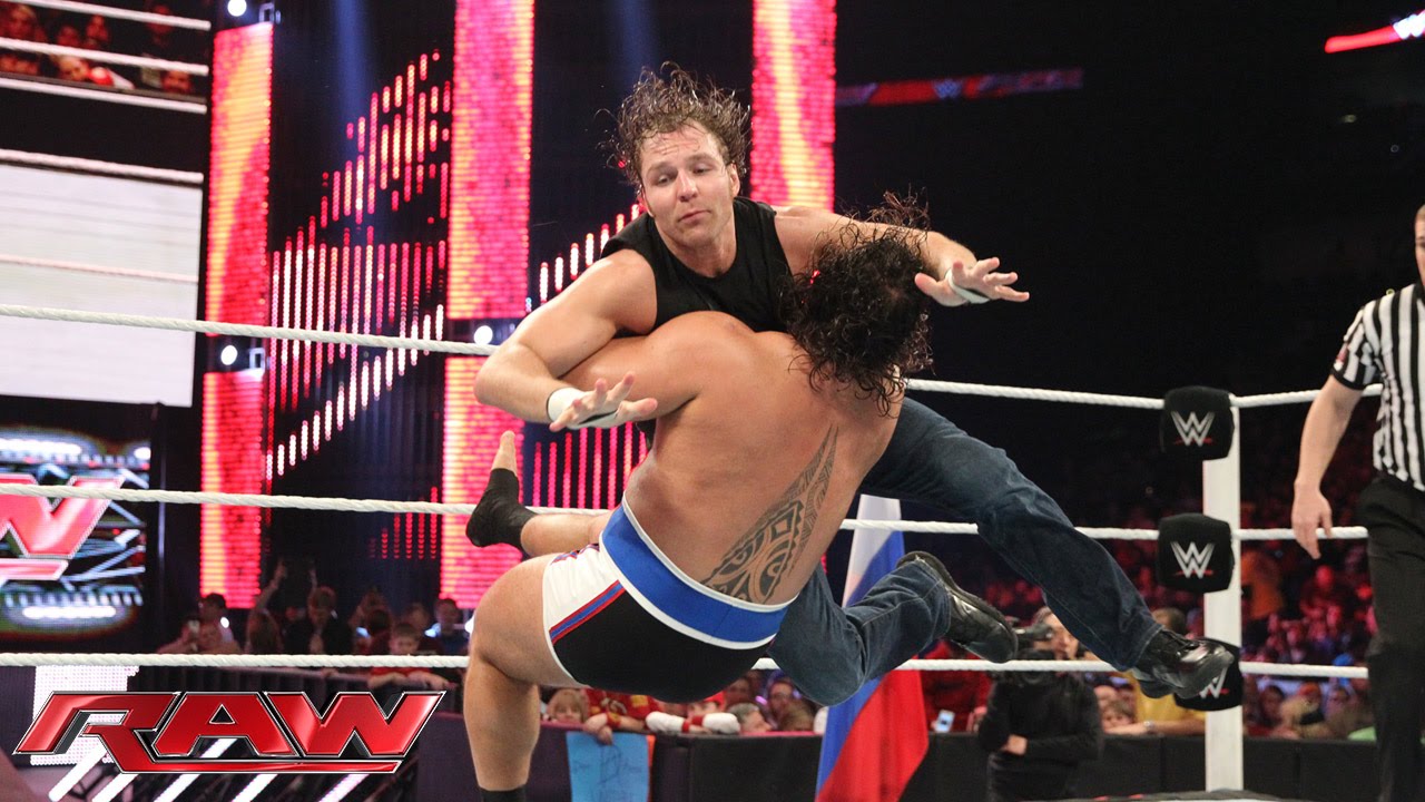 Dean Ambrose vs. Rusev: Raw, January 12, 2015 - YouTube
