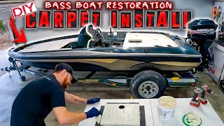 How To Install Boat Carpet & Restore Oxidized Gel Coat.. EASY!! DIY Bass Boat Restoration..