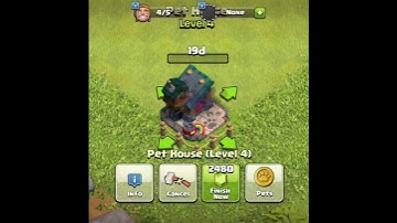 UPGRADING PET HOUSE FROM LEVEL-1 TO MAX- SASHWAT GAMERZ- CLASH OF CLANS #shorts