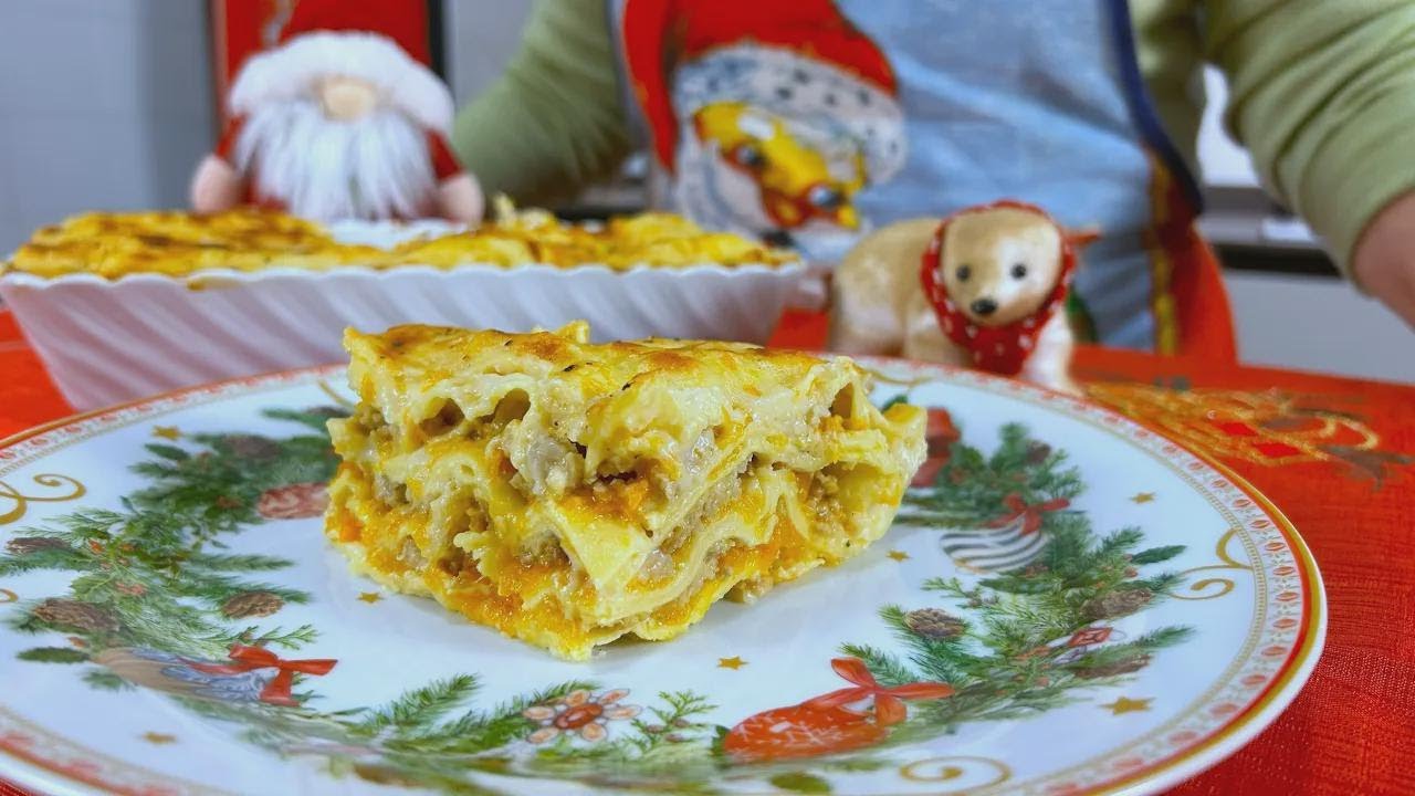 La mejor lasaña de calabaza para Navidad