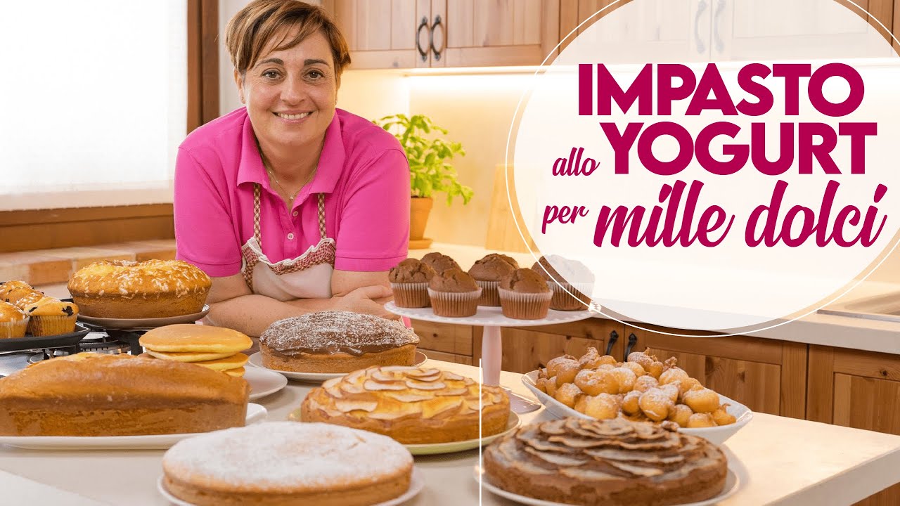 ⁣IMPASTO ALLO YOGURT PER MILLE DOLCI - Tante Ricette e Idee per Torte, Muffin, Pancakes e Frittelle