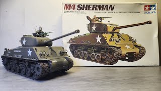 Tamiya Motorized M4A3E8 Sherman 1/35 scale Kit Revisit & Holiday card