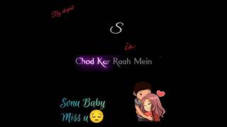 Download Lagu Zindagi bewafa mana h New Song Lyrics Black Screen WhatsApp Status S letter Sonu name Shayari 💕 MP3