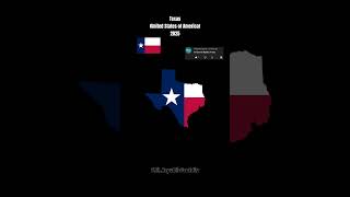 Texas Now vs Then🇺🇸 (1836 to 1846) #texas #history #nowvsthen #flag #map