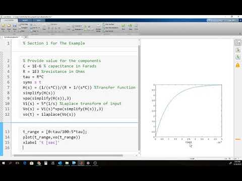 Matlab Symbolic Operations With Live Script Part 2 Plotting Youtube