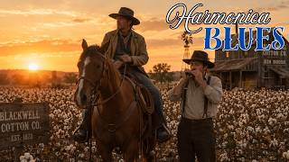 Blues Harmonica Resting in Cotton Fields | Cozy Sunset Mood