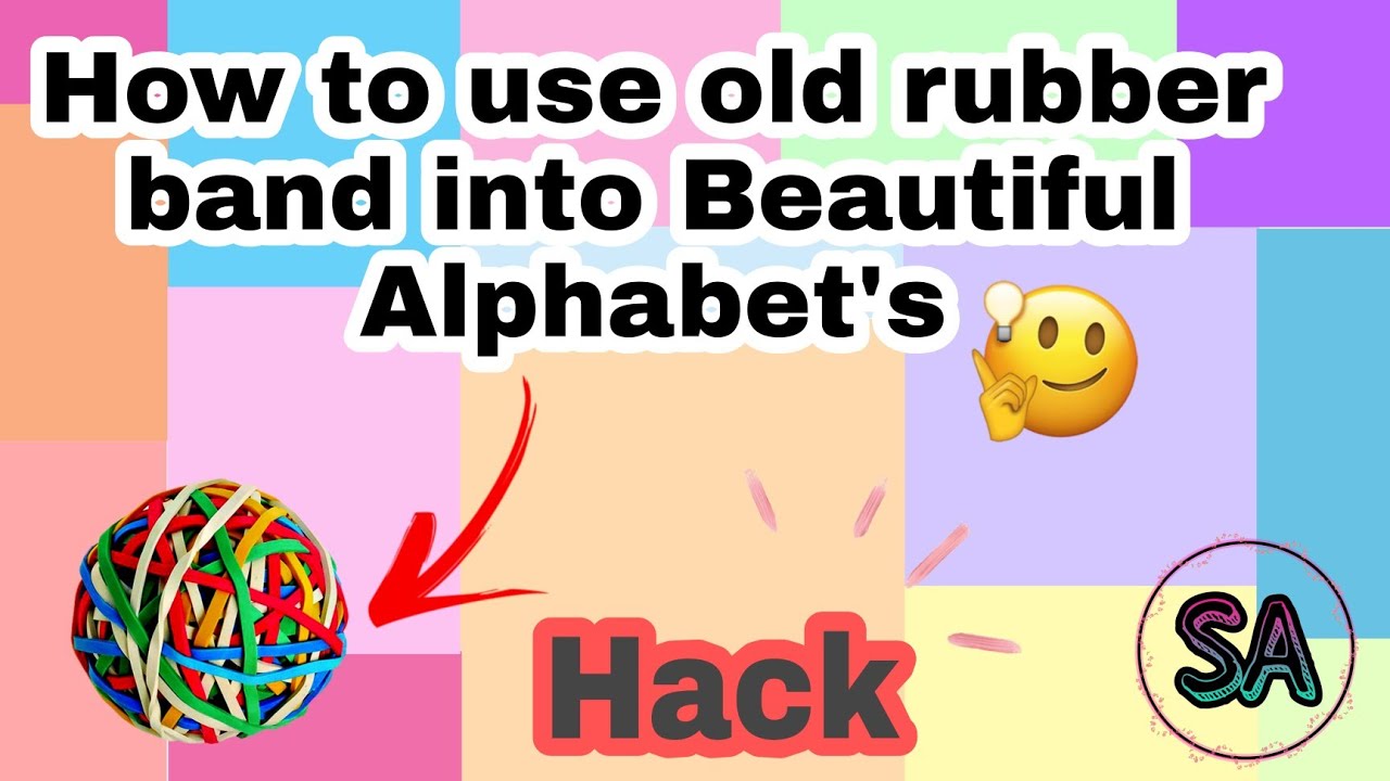 Use Waste Rubber band into Beautiful Alphabet's || 👌 SA 🤘
