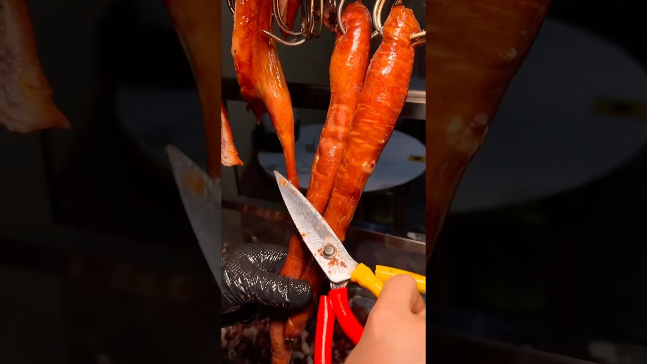 Looks Amazing 😋Chinese Street Food ✂️ #food #usa #shorts
