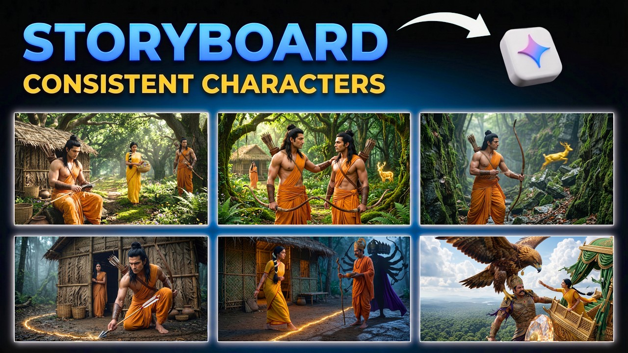 ⁣How to Create AI Movies with Consistent Characters (FREE)🔥| Google Flow Storyboard Studio