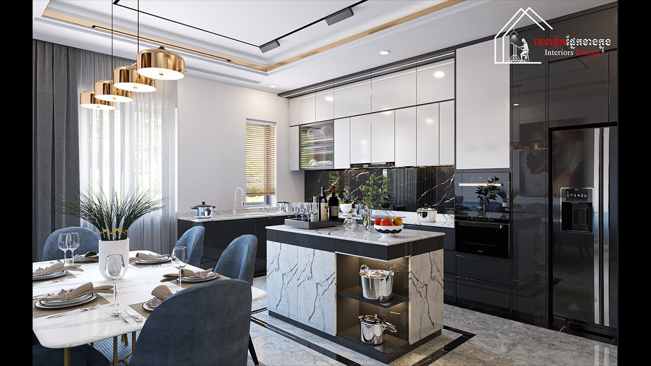 Kitchen Modern. Animation 3D - YouTube