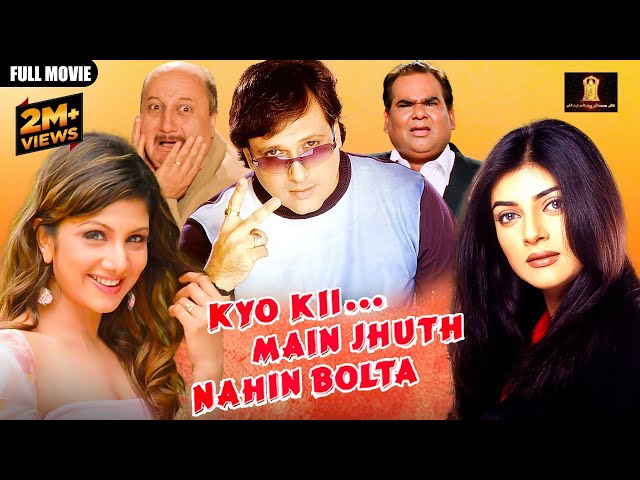 Kyuki Me Jhuth Nahin Bolta Full Movie In UHD | Full Comedy MOVIE  | Govinda, Sushmita Sen class=