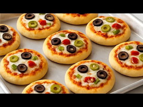 ميني بيتزا بأسهل وأنجح عجينه مظبوطه من اول مره أطري ميني بيتزا هتجربوها هتنبهري بالنتيجه