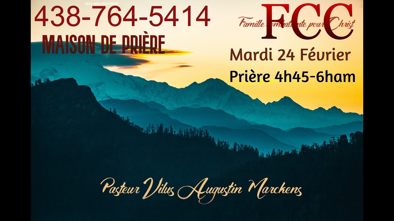 RESPEKTE LAVI  MOUN   Mardi 24  Février 2026  JEUNE   PRÌERE  P. Augustin Marckens