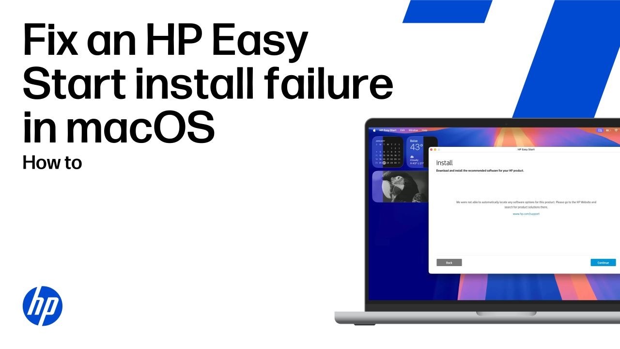 Fix an HP Easy Start install failure in macOS for HP printers | HP ...