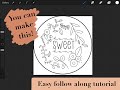 DIY Embroidery Pattern Using ProCreate