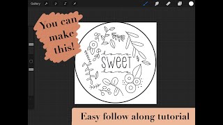 DIY Embroidery Pattern Using ProCreate