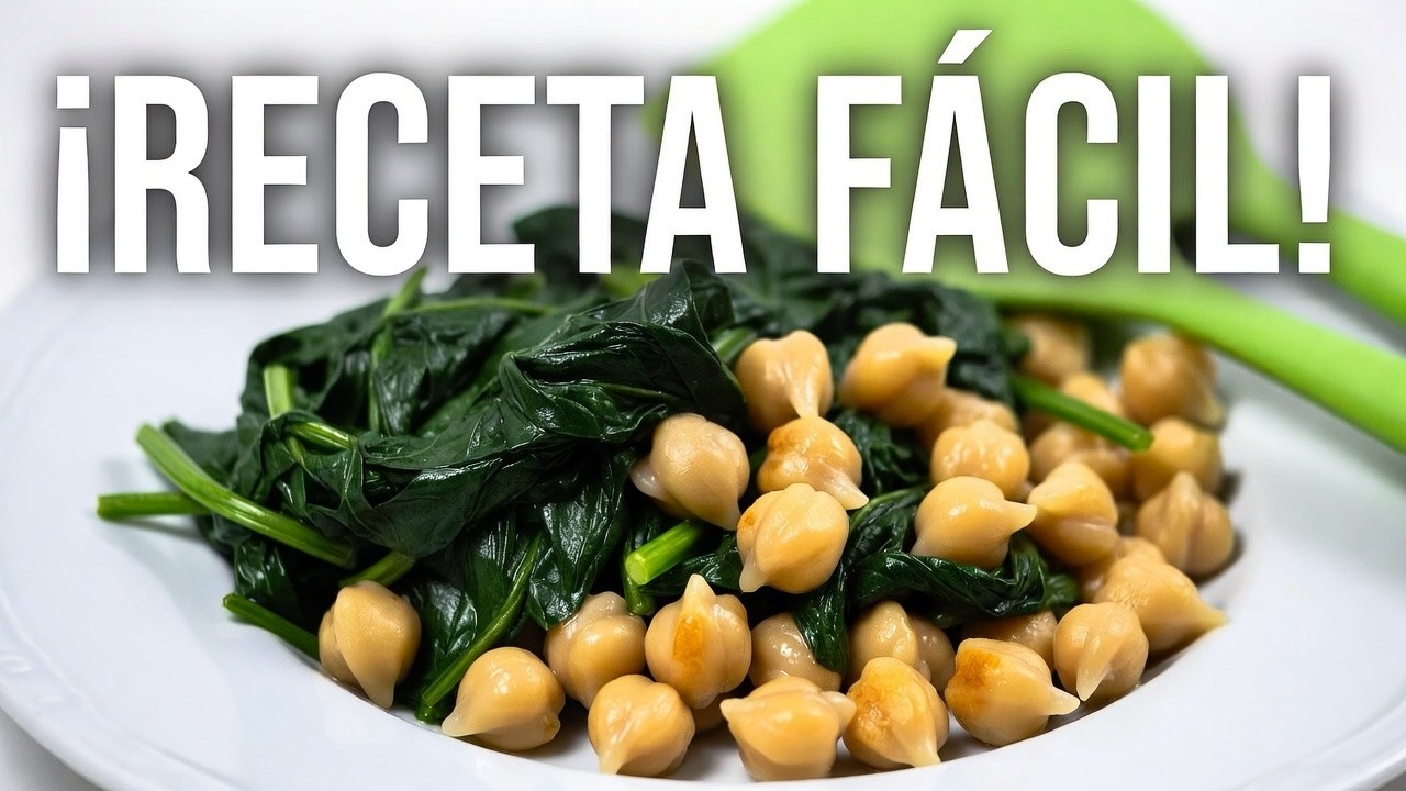 **Garbanzos con Espinacas Exprés | Receta Casera en 15 Min**