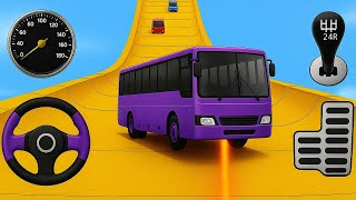 Extreme Bus Stunt Ramp Simulator - Bus Stunts Impossible Tracks - Android Gameplay