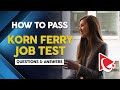 How to pass korn ferry employment assessment test questions and answers