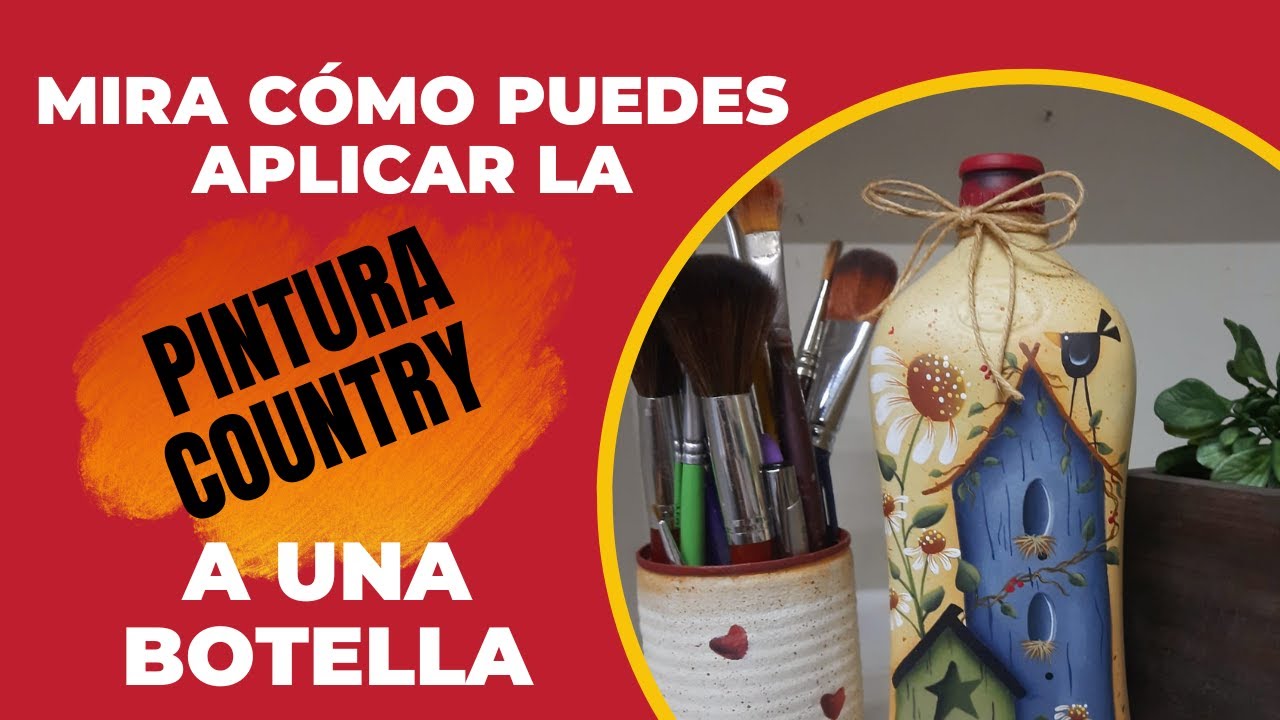 PINTURA COUNTRY EN BOTELLA  #pintar #pinturacountry #artecountry #pintura #pinturaacrilica