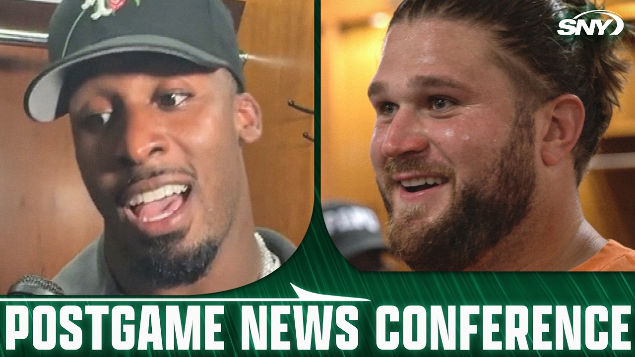 Breece Hall, Joe Tippmann talk Jets' offensive efficiency in 23-10 win in Tennessee