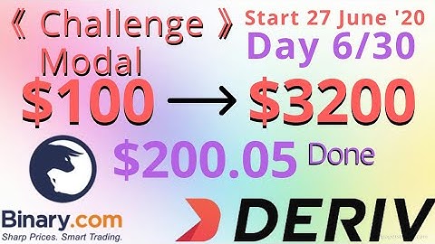 $100 to $3200 Challenge | $200.05 Done | start 27 june 