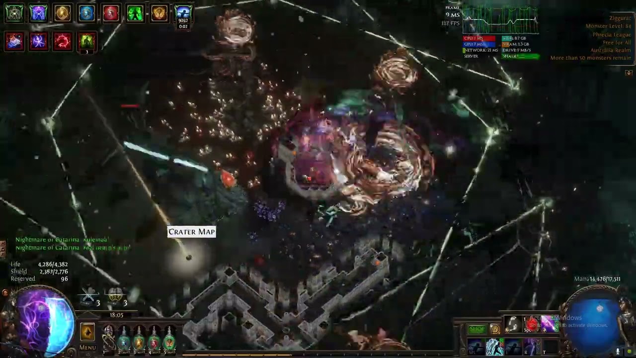 3.25 Phrecia - Manaforged Arrows Storm Rain of Conduit - T17 Scarab Idols Map Showcase