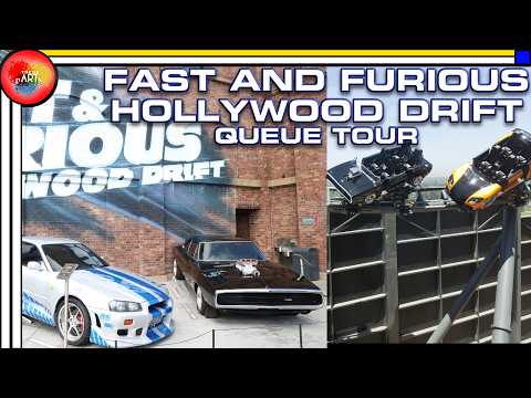 Fast and the Furious Hollywood Drift Queue Tour & Ride Footage