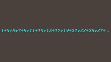 The Sum of the First n Odd Numbers