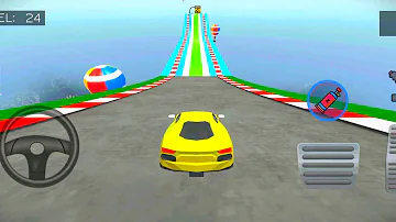 3D Crazy Car Stunt Racing Games | गाड़ी वाला गेम | गेम खेलने वाला | Gameplay#14