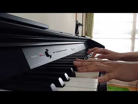 FF7R、FF7、片翼の天使(One　Winged Angel)録音機能使って1人で2役ピアノ弾いてみた🎹　※ほぼ耳コピです♬