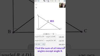SAT Question: Angle Sum #maths #mathematics #geometry #angle #math #shorts #short